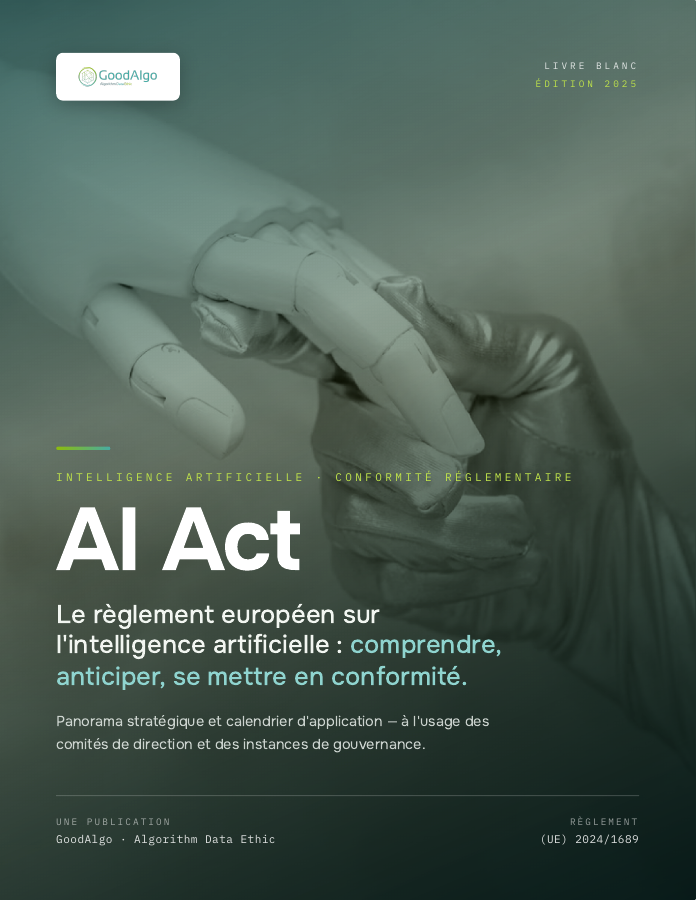 Couverture — Livre blanc AI Act, le règlement européen sur l'intelligence artificielle